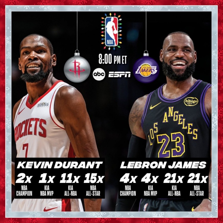 开云体育官网-圣诞夜60分不是传说！詹姆斯500+前无古人 库里一遇圣诞就隐身？